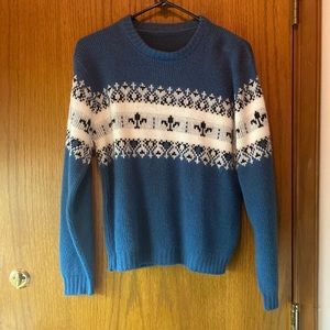 Vintage acrylic sweater closest to size medium